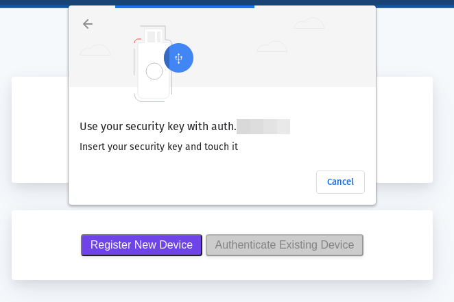 Chrome device authentication prompt